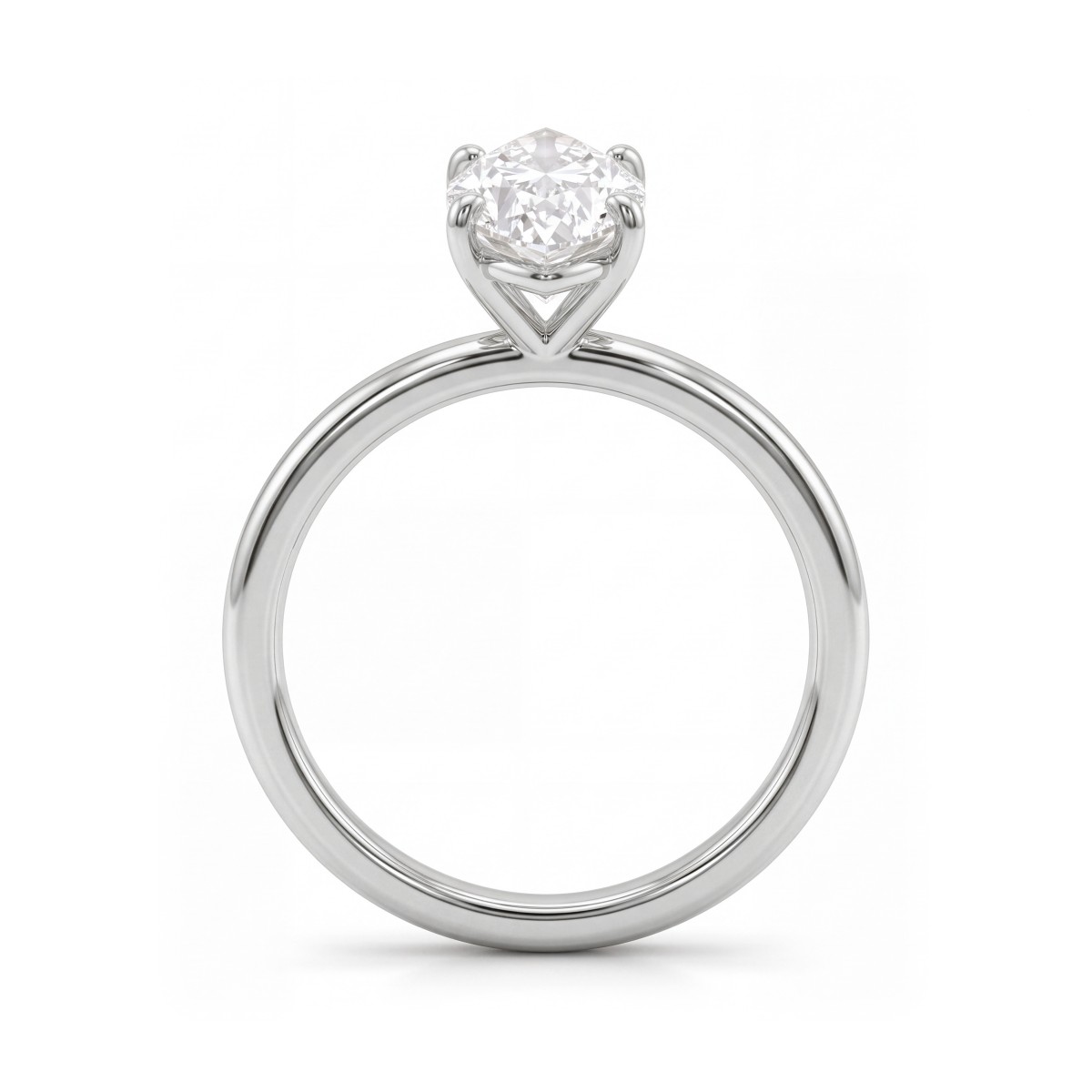 Willow - Inel de logodnă solitaire cu moissanit marquise