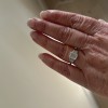 Rectanglo - Inel cu moissanit cu tăietură emerald și pietre secundare cu tăietură baghetă