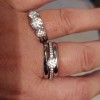 Aventine - Inel cu trei moissanite