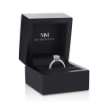 Elysium - Inel solitaire cu moissanit cu tăietură emerald | My Moissanite