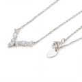 Adelina - Colier elegant cu moissanit și accente marquise