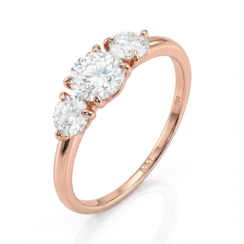 Aventine - Inel cu trei moissanite