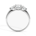 Aventine - Inel cu trei moissanite | My Moissanite