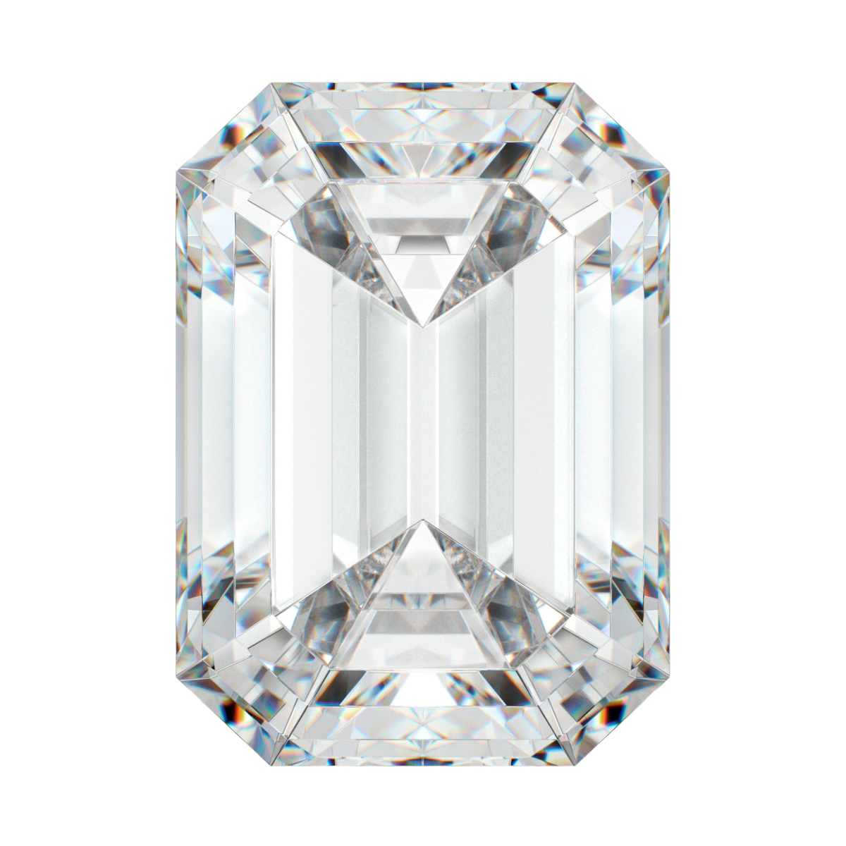 Moissanite nemontate - Tăietură emerald
