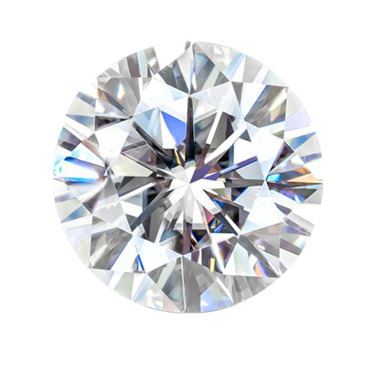 Moissanite nemontate - Tăietură rotundă